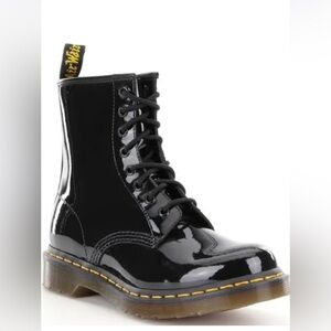 Dr. Martens women’s 1460 boot - black patent leather, size 7. Worn twice